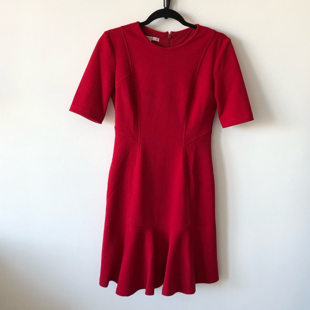 Red cocktail or office dress